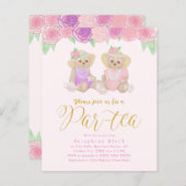 Budget Tea Party Beren Baby shower (Voorkant / Achterkant)