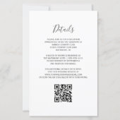 Budget Teal Gouden QR Code Trouwuitnodiging (Achterkant)