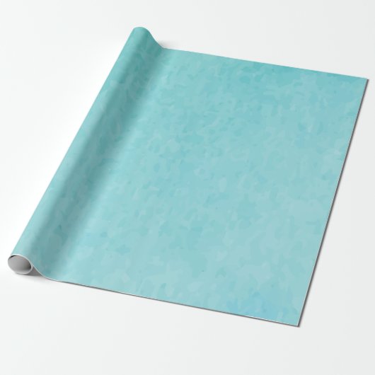 BUDGET Teal Waterverf Strand Oceaan Bruiloft Cadeaupapier (Uitgerold)