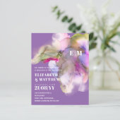 BUDGET Technicolor Watercolor Trouw Uitnodigingen (Staand voorkant)