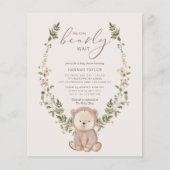 Budget Teddy Bear we kunnen Baby shower afwachten (Voorkant)