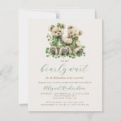 Budget Teddyberen Groene Tweeling QR Code Baby Sho (Voorkant)