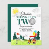 Budget Teeing naar Two Golf Boy Golfing 2e Verjaar (Voorkant / Achterkant)