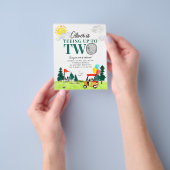 Budget Teeing naar Two Golf Boy Golfing 2e Verjaar Flyer (Hand)