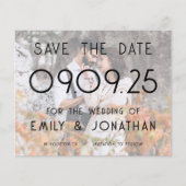 Budget Tekst Foto Overlay Bruiloft De datum opslaa (Voorkant)