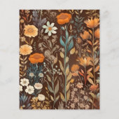 Budget Teracotta Kleine pompoen herfst baby shower Flyer (Achterkant)