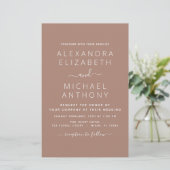 Budget Terra Cotta Boho Wedding Modern Simple (Staand voorkant)