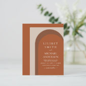 BUDGET Terracotta Aardtinten Bruisende Huwelijk (Staand voorkant)