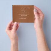 Budget Terracotta antwoordkaart Flyer (Hand)