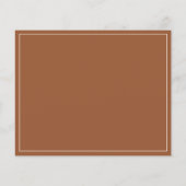 Budget Terracotta antwoordkaart Flyer (Achterkant)