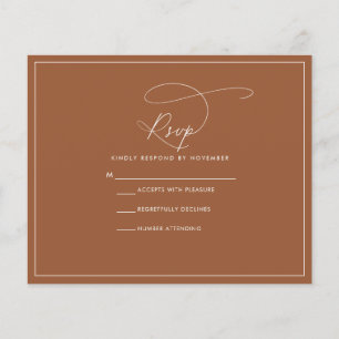 Budget Terracotta antwoordkaart Flyer