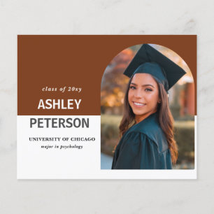Budget Terracotta Arch Photo Afstuderen Invitation