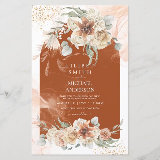 BUDGET Terracotta Bloemen Pampas Gras PROEFHUISHOU (Voorkant)