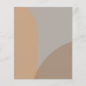 Budget terracotta boho boog bruiloft uitnodiging (Achterkant)