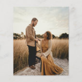 Budget Terracotta Boho Foto Wedding Save the Date (Achterkant)