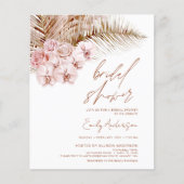 Budget Terracotta Boho Pampas Grass Vrijgezellenfe Flyer (Voorkant)