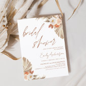 Budget Terracotta Boho Pampas Grass Vrijgezellenfe Flyer