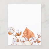 Budget Terracotta Boho Pampas Wedding Uitnodiging (Achterkant)