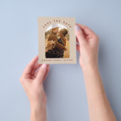 Budget Terracotta Boho sparen de Datum Foto Flyer (Hand)