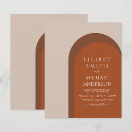 BUDGET Terracotta Earth Tones Bold Weddenschap