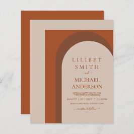 BUDGET Terracotta Earth Tones Bold Weddenschap