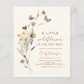 Budget Terracotta Een beetje Wildflower Baby showe (Voorkant)