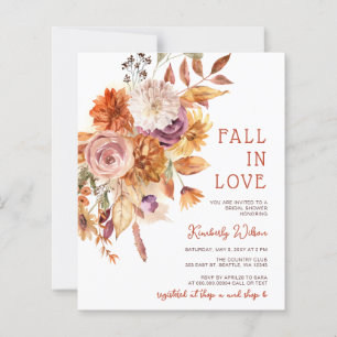 Budget Terracotta Fall in Love Fall Bruiloftsborre