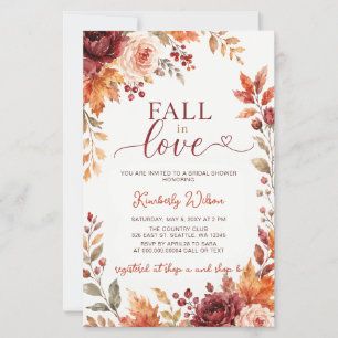 Budget Terracotta Fall in Love Fall Bruiloftsborre