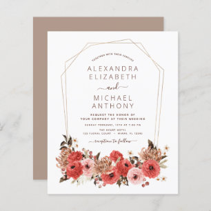 Budget Terracotta Fall Wedding Floral herfst