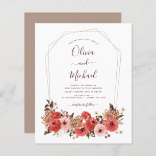 Budget Terracotta Fall Wedding Floral herfst