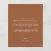 BUDGET Terracotta FallWedding Photo Hartelijk dank Flyer (Achterkant)