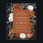 Budget terracotta floral rustic elegant flyer<br><div class="desc">Een mooie waterverf voor een florale bruiloft. Met prachtige natuurlijke,  terracotta,  wazige roze,  zwarte en sage groene pampas gras eucalyptus waterverf details. Deze moderne huwelijksuitnodiging zal zeker de stijl bepalen voor je grote dag.</div>