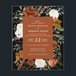 Budget terracotta floral rustic elegant flyer<br><div class="desc">Een mooie waterverf voor een florale bruiloft. Met prachtige natuurlijke,  terracotta,  wazige roze,  zwarte en sage groene pampas gras eucalyptus waterverf details. Deze moderne huwelijksuitnodiging zal zeker de stijl bepalen voor je grote dag.</div>