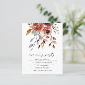 BUDGET Terracotta Florals QR Wedding Evening Party (Staand voorkant)