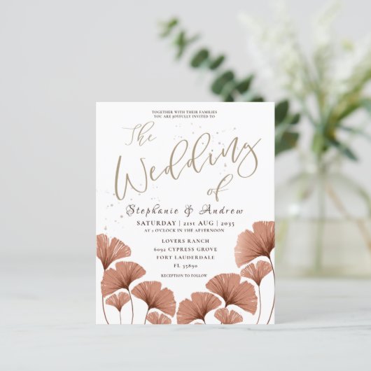 Budget Terracotta Foliage Wedding (Staand voorkant)