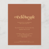 Budget Terracotta Gold Arch Foto Graduparty (Achterkant)