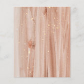 Budget terracotta gouden kleur bruiloft uitnodigin (Achterkant)