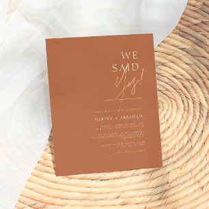 Budget Terracotta   Ja Minimalistisch huwelijk