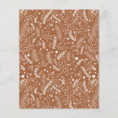 Budget Terracotta KerstTypografie Foto (Achterkant)