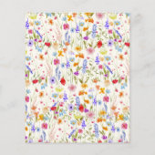 Budget Terracotta Little Wildflower Baby shower (Achterkant)