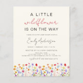 Budget Terracotta Little Wildflower Baby shower (Voorkant)