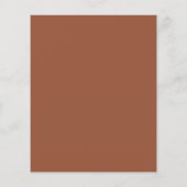 Budget Terracotta Loof Bruiloft Uitnodiging (Achterkant)