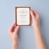 BUDGET Terracotta MONOCHROME Trouw PAPER Flyer (Hand)