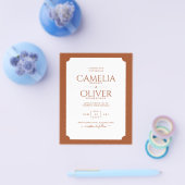 BUDGET Terracotta MONOCHROME Trouw PAPER Flyer (Enkel)