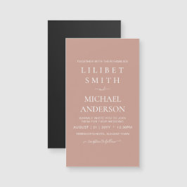 BUDGET Terracotta Monochrome Weddenschap