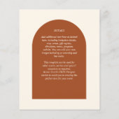 BUDGET Terracotta MONOCHROME Weddenschap (Achterkant)