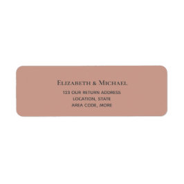 BUDGET Terracotta Monochrome Weddenschap Etiket