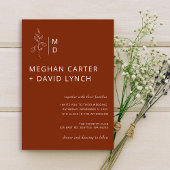 Budget Terracotta Monogram Weddenschap