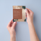 budget Terracotta painterly bruiloft met uitzonder Flyer (Hand)