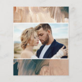 budget Terracotta painterly bruiloft-uitnodiging Flyer (Achterkant)